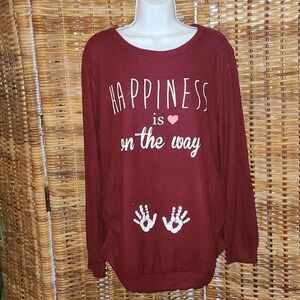 Maternity Happiness is on the Way Shirt XL